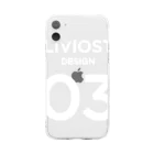 AliviostaのALIVIOSTA 03 Logo (Le plus simple) white Soft Clear Smartphone Case