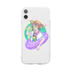 深山のせみがないている Soft Clear Smartphone Case