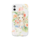 友風子のハイビスカス Soft Clear Smartphone Case