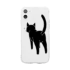 Riotoのねこけつ（黒猫） Soft Clear Smartphone Case