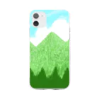 ✨🌈✨ユラクラカン🇯🇵 ✨🌈✨の☁️青空と雲☁️と青い山脈🗻ズ Soft Clear Smartphone Case