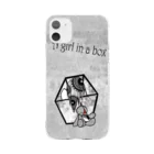 saya_otya0725のA girl in a box Soft Clear Smartphone Case