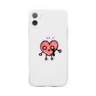 モジモジハートちゃん。のモジモジハートちゃん Soft Clear Smartphone Case