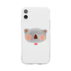 イラストレーター yasijunの水彩コアラちゃん(face)　C Soft Clear Smartphone Case