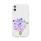 イラストレーター yasijunの君の名は紫陽花 Soft Clear Smartphone Case