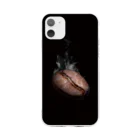 刻々珈琲のほかほかコーヒー豆ver.2 Soft Clear Smartphone Case