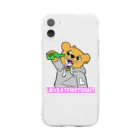 Lafs23のLafs23公式グッズ ｢くま｣ Soft Clear Smartphone Case