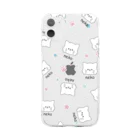 もにゃのneko(カラフル) Soft Clear Smartphone Case