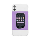 Bisous ^3^ ビズのねこphone  purple ソフトクリアスマホケース