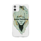 【みるかグッズ②】（SUZURI店）の【Leone femmina】 Soft Clear Smartphone Case