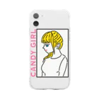 No common のCandy girl  Soft Clear Smartphone Case