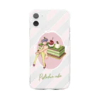 ERIMO–WORKSのSweets Lingerie phone case "Pistachio Cake" ソフトクリアスマホケース