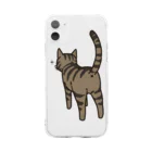 Riotoのねこけつ（キジトラ） Soft Clear Smartphone Case