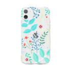 hananoの青の草木 Soft Clear Smartphone Case