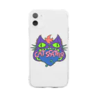 ななつやのキャットスキャッターネオン Soft Clear Smartphone Case