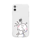 なかしま わか🦀のThinking うちうじんくん🤔 Soft Clear Smartphone Case