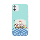 シュナウザーのikeWan_shopのikeWan★縁起物★七福ワン Soft Clear Smartphone Case