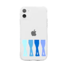 Twinkle-BooのBallet!blue Soft Clear Smartphone Case