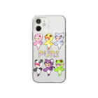 ウサネコのぷり☆全員集合 Soft Clear Smartphone Case