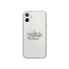 godterapのrabbishit dancingskull Soft Clear Smartphone Case