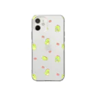 ぽやいのゆるキャラストアの恐竜のニヤちゃんスマホケース Soft Clear Smartphone Case