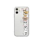 LINEスタンプのChai♡のゆる犬全員集合❤︎ Soft Clear Smartphone Case