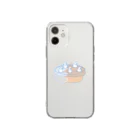 lycoのイギリスのあの魚が刺さったパイ（Blue） Soft Clear Smartphone Case