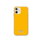 斜め上支店の和色コレクションVer-2：山吹色（やまぶきいろ） Soft Clear Smartphone Case