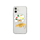 もむのふの爬虫類グッズやさんの夢見るフトアゴスマホケース Soft Clear Smartphone Case