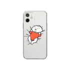 たろう(な気分)屋さんのめり…(レッド) Soft Clear Smartphone Case