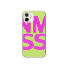 KNMR cityのKNMRライムグリーン Soft Clear Smartphone Case