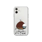 思う屋の栗ご飯 Soft Clear Smartphone Case