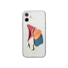 InkyShopのぺたぺた絵の具1 Soft Clear Smartphone Case