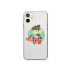 kemのゆるいお店の赤べ娘 Soft Clear Smartphone Case