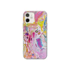 kmatsu_art suzuriの淡雪 Soft Clear Smartphone Case