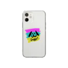 Tee designsのDoggy ちゃん Soft Clear Smartphone Case