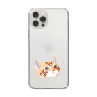 Saya SatoのCAT ワンポイント Soft Clear Smartphone Case