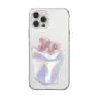 烏帽子 眇眼の連れてってちゃん Soft Clear Smartphone Case