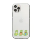 ワシキタチナツ|Illustrationの洋梨　inside girls Soft Clear Smartphone Case