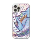 ワノハ -WANOHA-の海のお着物 Soft Clear Smartphone Case