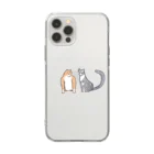 ねこなにもわからん のゆるねこ Soft Clear Smartphone Case