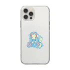 プルーミィグッズのファンシーなアマビエ Soft Clear Smartphone Case