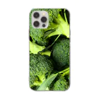 S☺︎RA BRANDのBroccoli & ブロッコリー Soft Clear Smartphone Case