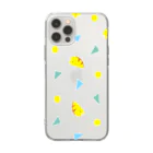 紫咲うにのながくないうつぼ ふりかけ Soft Clear Smartphone Case