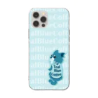 Teal Blue Coffeeのなに？ Soft Clear Smartphone Case
