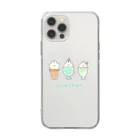 ナポリのSUZURIのサマーうさちゃん Soft Clear Smartphone Case