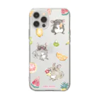 チンチラ雑貨MarkCrownのチンチラとfruits Soft Clear Smartphone Case