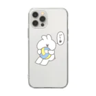 ナポリのSUZURIのバレー部うさちゃん Soft Clear Smartphone Case