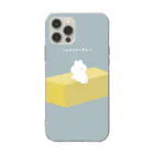 ナポリのSUZURIのいもようかんとうさちゃん Soft Clear Smartphone Case