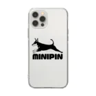 ミニピン クラブ minipin clubのminipin jump ソフトクリアスマホケース